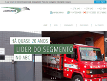 Tablet Screenshot of liderox.com.br